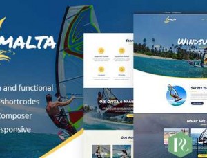 Malta v1.0 – 风帆冲浪，风筝冲浪和冲浪中心WordPress主题