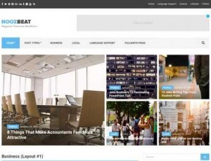 Noozbeat v1.2 – WordPress的杂志主题