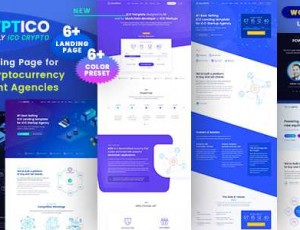 Cryptico v1.4.9 – ICO Crypto登陆和Cryptocurrency主题
