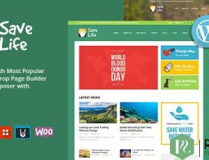 Save Life v1.2 -非营利，慈善和捐赠WordPress主题