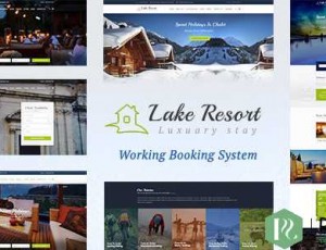 Lake Resort v1.5 – 度假村和酒店WordPress主题