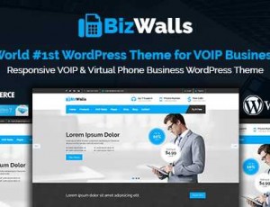 BizWalls v1.7 – 响应式VOIP和虚拟电话业务WordPress主题
