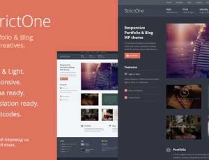 StrictOne v2.2.6 – 广告素材投资组合和博客WordPress主题