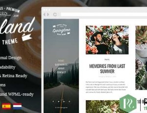 Weeland v1.4 – Masonry Lifestyle WordPress博客主题