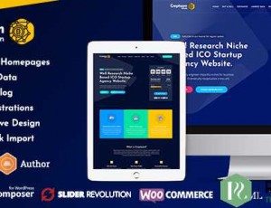 Creptaam v1.2 – 比特币，ICO登陆，加密货币主题