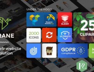 Crane v1.0.7 – 高度可定制的多功能WordPress主题