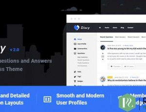 Discy 4.5.2 – 社交问题和答案WordPress主题