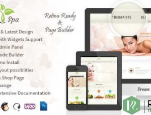 Dream Spa v2.3 – 沙龙，水疗中心WordPress主题