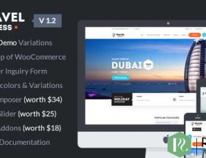 TravelPress v1.3.1 – 旅行社WordPress主题