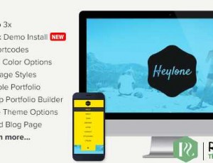 Heylone v1.6 – 单页视差WordPress主题