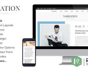 narration v1.5 – 一个响应的WordPress博客主题