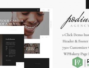 Podium v​​1.0 – 模特经纪公司WordPress主题