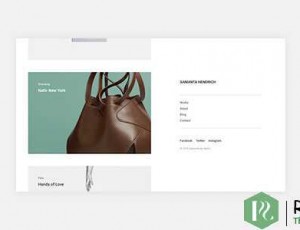 Samanta v1.0.0 – 最小的投资组合WordPress主题