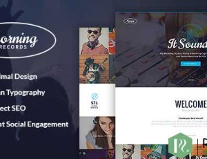 Morning Records v1.2 – 时尚录音室WordPress主题