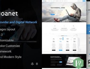 Noanet v2.1 – 互联网提供商和数字网络WordPress主题