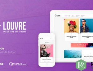 Louvre v1.1.0 – 最小杂志和博客WordPress主题