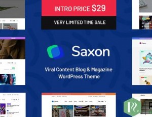 saxon v1.8.0 – 病毒内容博客和杂志WordPress主题