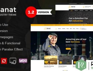 Sanat v1.3.9.1 – 工厂和行业WordPress主题