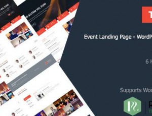 Tukio v1.0.1 – 活动登陆页面WordPress主题