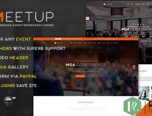 Meetup v1.7 – 会议活动WordPress主题