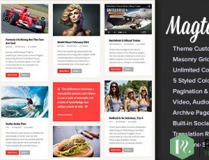 Magtastico v1.5 – 响应式砌体博客主题