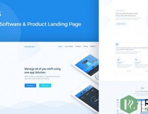 Spring v1.0 – 软件和应用程序登陆WordPress主题