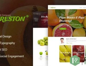 preston V1.2.1 – 水果公司和有机农业WordPress主题