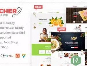 Butcher v2.22 – 肉类，有机商店Woocommerce主题