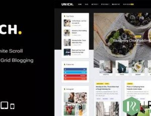 Unich v1.4 – 无限滚动博客食谱主题