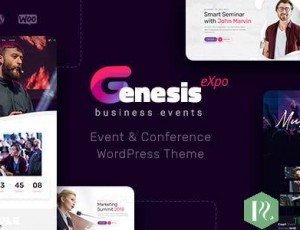 GenesisExpo v1.2.10 – 商业活动和会议WordPress主题