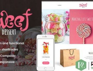 Sweet Dessert v1.1.2 – Sweet Shop＆Cafe WordPress主题