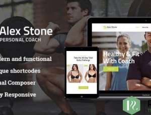 Alex Stone v1.1 – 个人健身教练WordPress主题