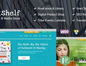 Bookshelf v1.9.1 – 书籍和媒体在线商店主题