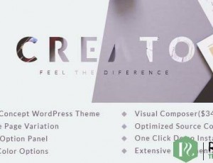 Creato v1.3 – 视差WordPress主题