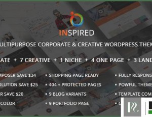 Inspired v1.2.0 – 多用途企业和创意主题