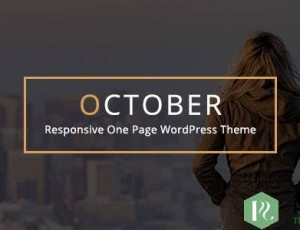 October v2.1 – 响应一页WordPress主题