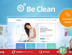 Be Clean v1.0.2 – 清洁公司，女仆服务和洗衣WordPress主题