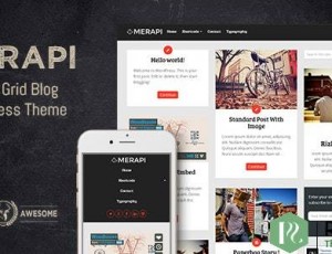 Merapi v1.6 – 现代网格博客主题