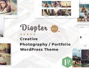 Diopter v1.1 – 创意响应摄影/组合WordPress主题
