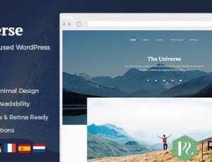 Universe v1.2.1 – 清洁和最小的WordPress博客主题