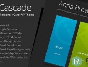 Cascade v7.9 – 个人vCard WordPress主题