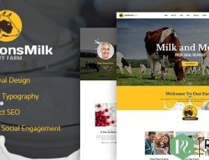 Dairy Farm & Eco Milk Products WordPress主题 v1.1.1