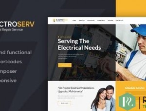 ElectroServ v1.3.2-电气维修服务WordPress主题