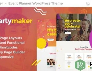 PartyMaker v1.1.3-活动策划和婚礼代理WordPress主题