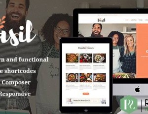 Basil v1.3-烹饪班和工作坊WordPress主题
