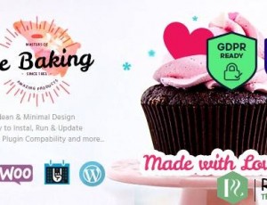 Bakery / Cake Shop / Cafe WordPress主题 v1.3.1
