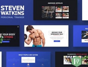 Steven Watkins v1.0.5 -私人健身教练和营养教练WordPress主题