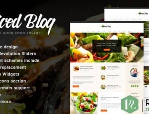 Spiced Blog v1.5.4-酥脆的食谱和食品个人页面WordPress主题