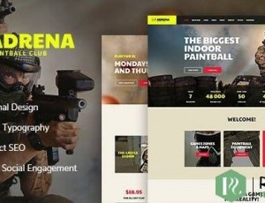 Adrena v1.2.3-Airsoft Club＆Paintball WordPress主题