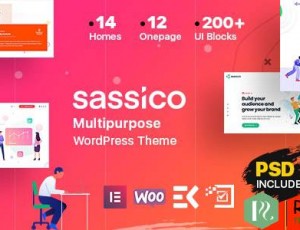 Sassico v2.9-多用途Saas创业公司WordPress主题